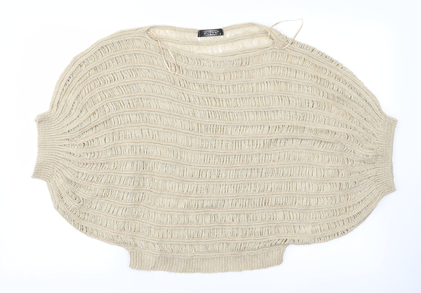 zupie Womens Beige   Pullover Jumper Size 2