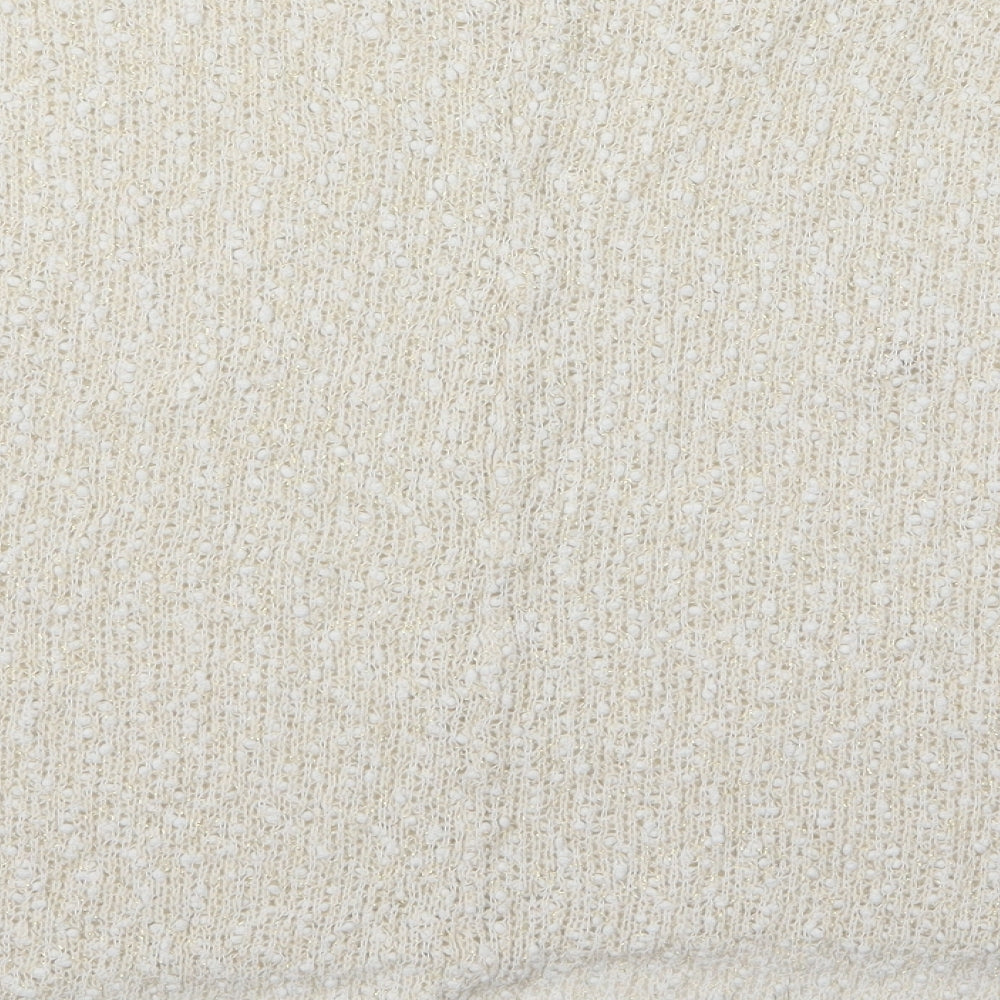 Peacocks Womens White   Pullover Jumper Size 18