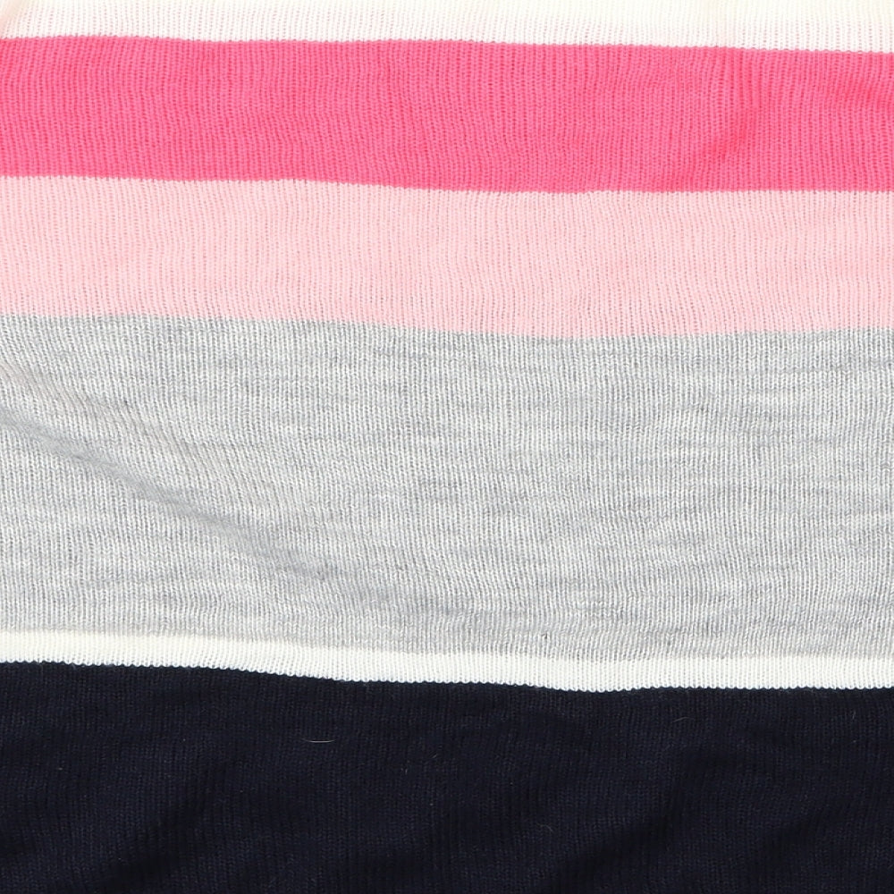 bonmrache Womens Multicoloured Striped  Pullover Jumper Size 16