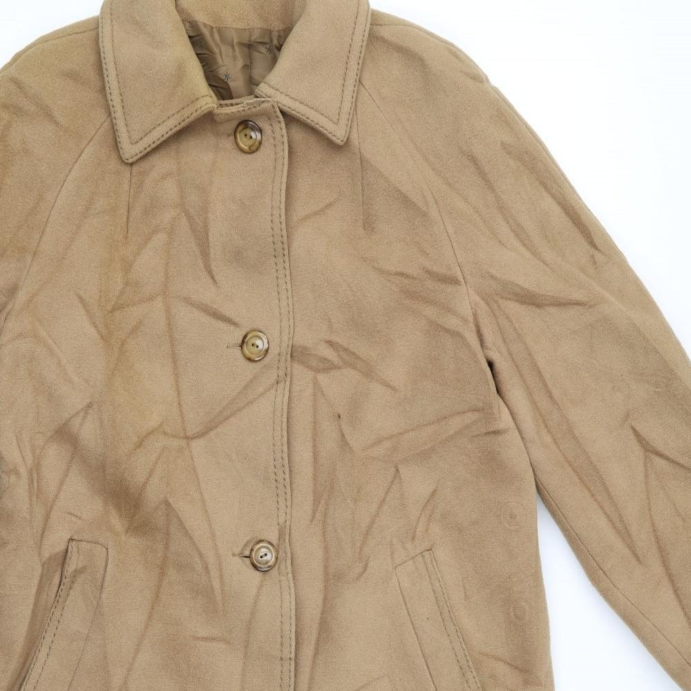 Preworn Womens Brown   Overcoat Jacket Size 12