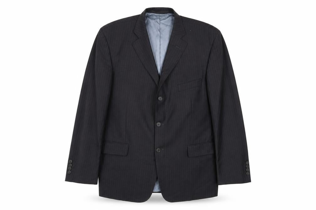 Marks & Spencer Mens Black Striped  Jacket  Size L