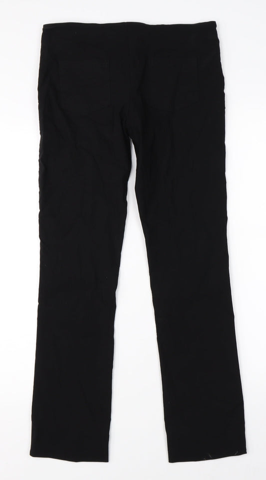 Preworn Womens Black   Trousers  Size 12 L26 in