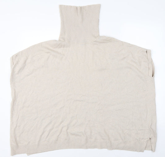 New Look Womens Beige   Cape Jumper Size S