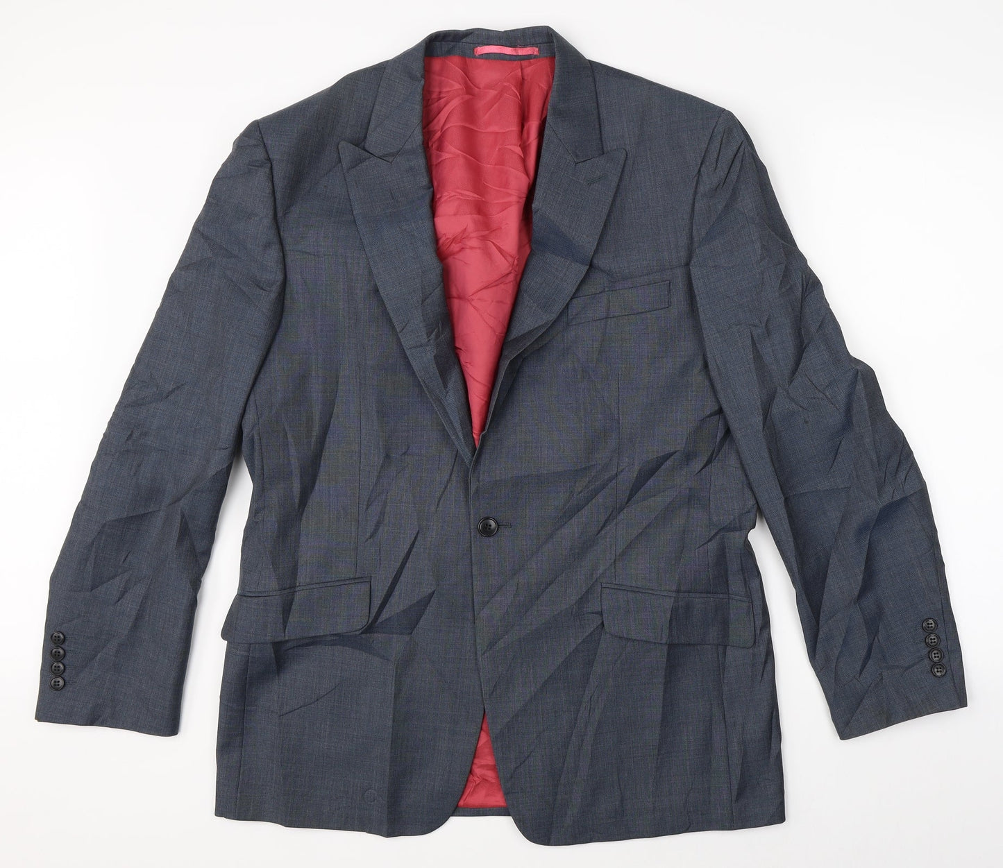 Preworn Mens Grey   Jacket Suit Jacket Size 42