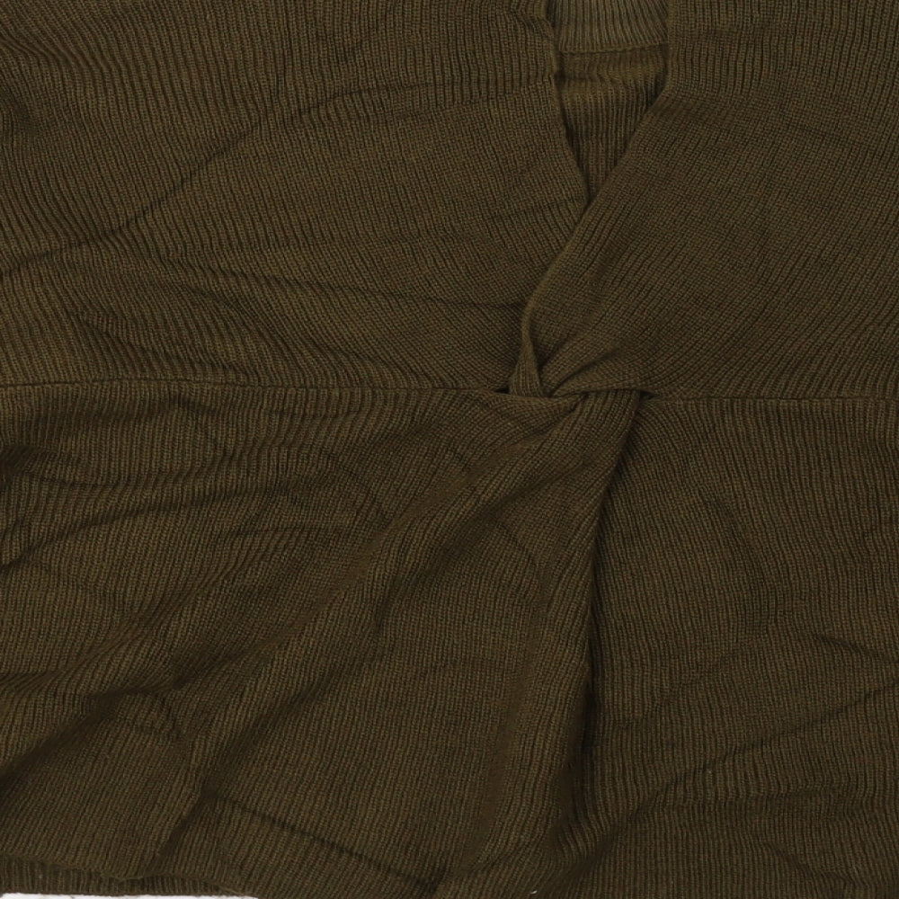 MNG Womens Green  Knit Pullover Jumper Size 8