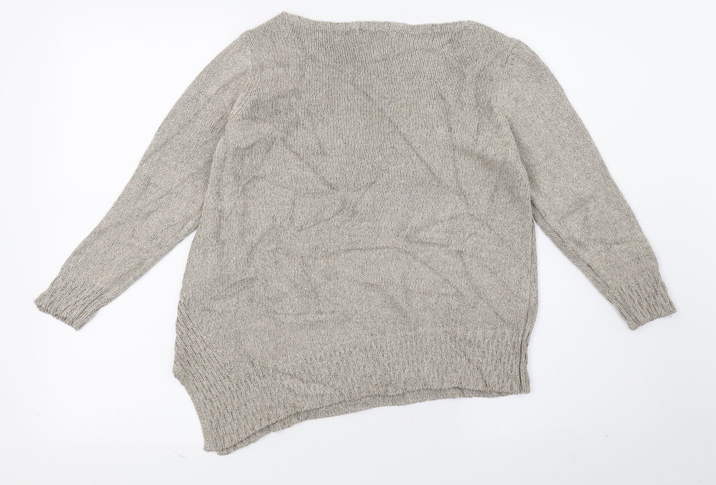 Per Una Womens Beige  Knit Pullover Jumper Size 10