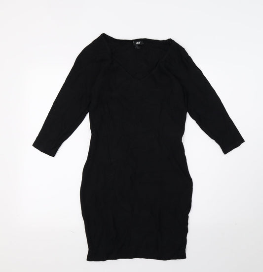 H&M Womens Black   Pencil Dress  Size 8