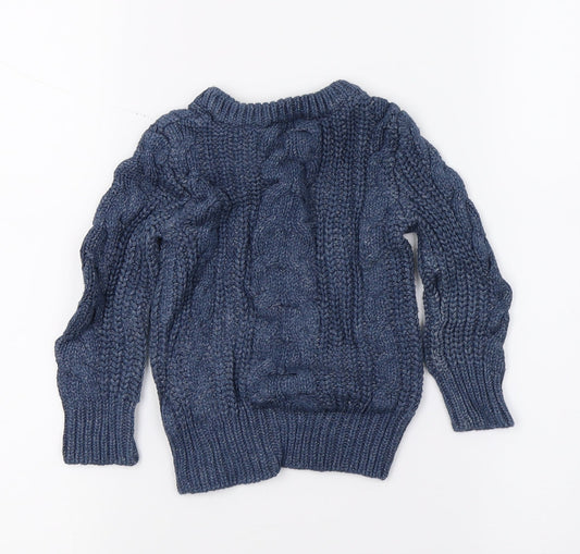 Gap Boys Blue  Knit Pullover Jumper Size 2 Years