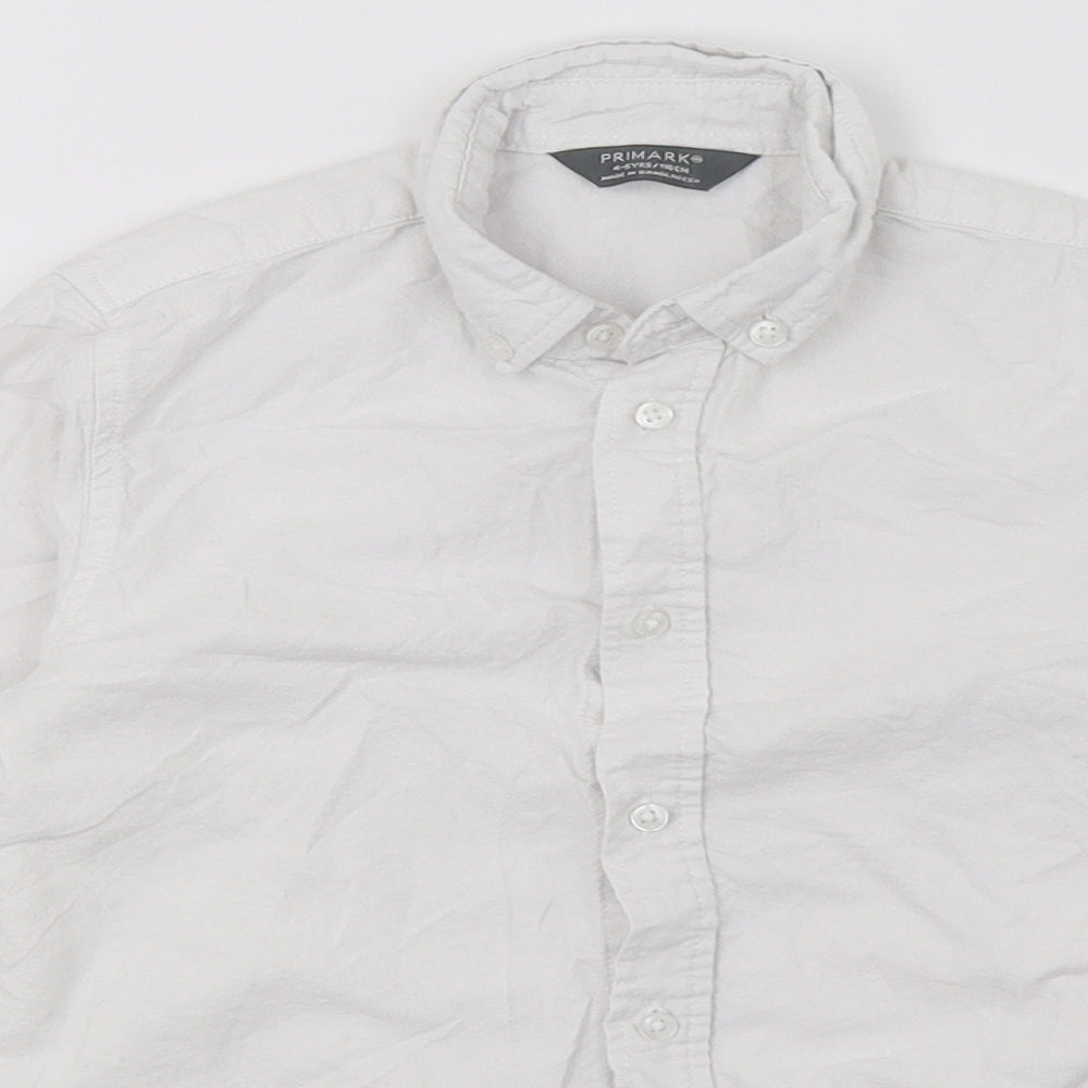 Primark Boys White   Basic Button-Up Size 4-5 Years