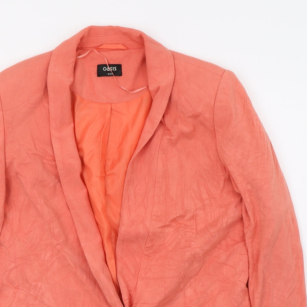 Oasis Womens Orange   Jacket Blazer Size 8