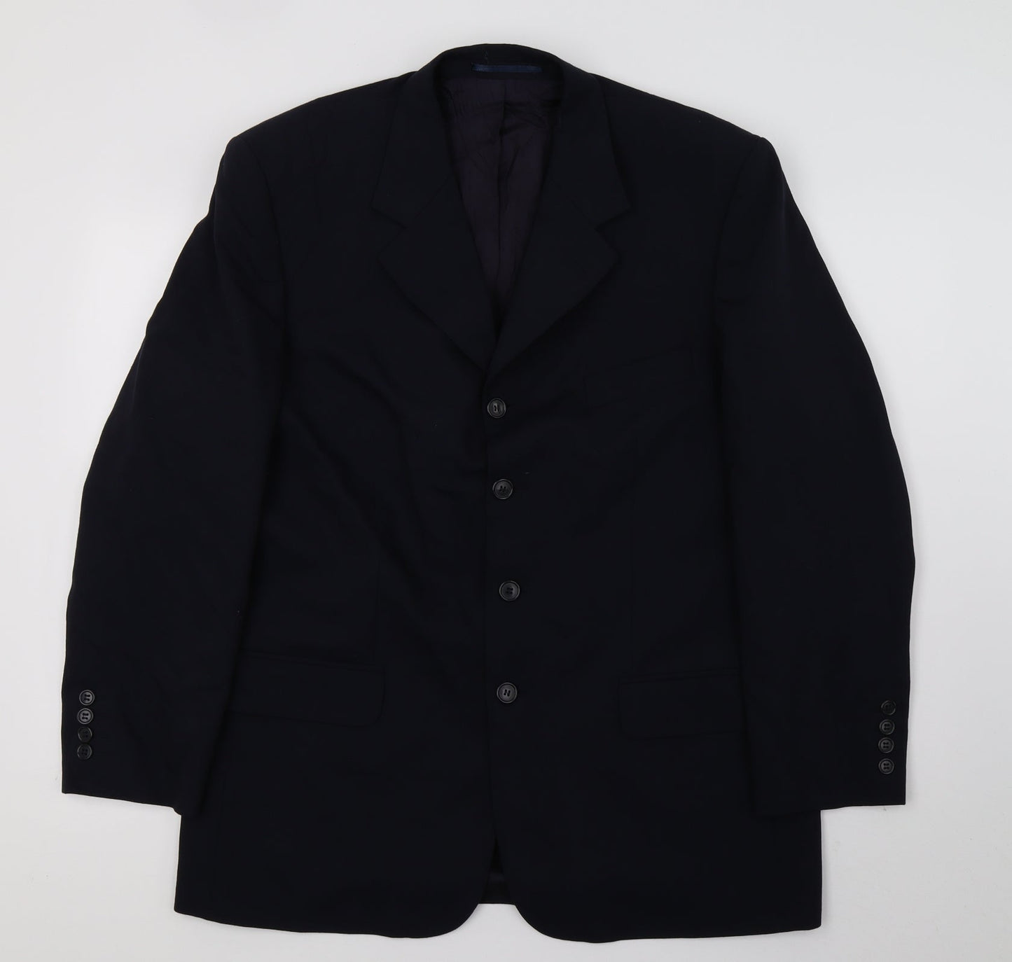 David Moss Mens Blue   Jacket Suit Jacket Size L