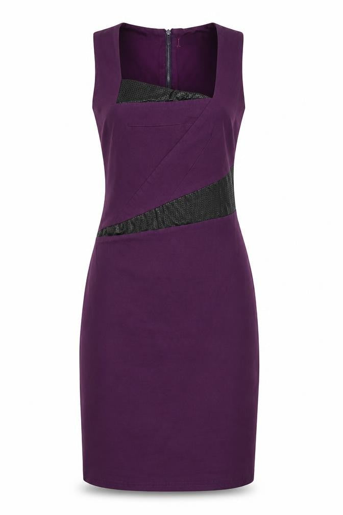 Goddess London Womens Purple   Pencil Dress  Size 10