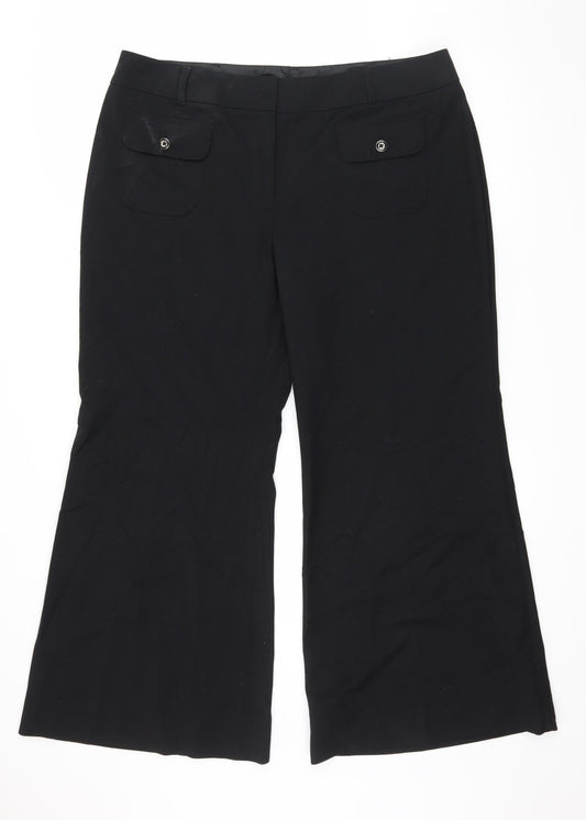 Marks and Spencer Womens Black   Trousers  Size 38 in L28 in