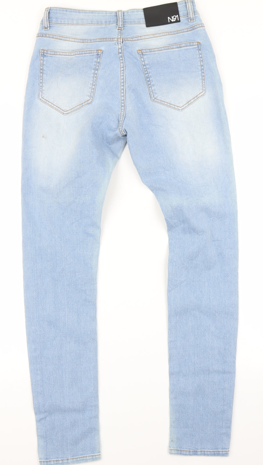No91 Mens Blue  Denim Skinny Jeans Size 30 in L28 in