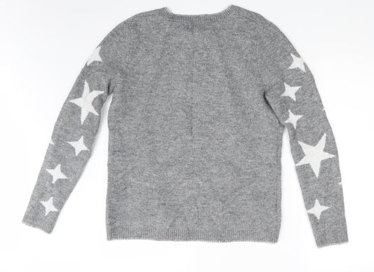 Papaya Womens Grey   Pullover Jumper Size S