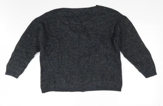 Nada del Riccio Womens Blue   Pullover Jumper Size L