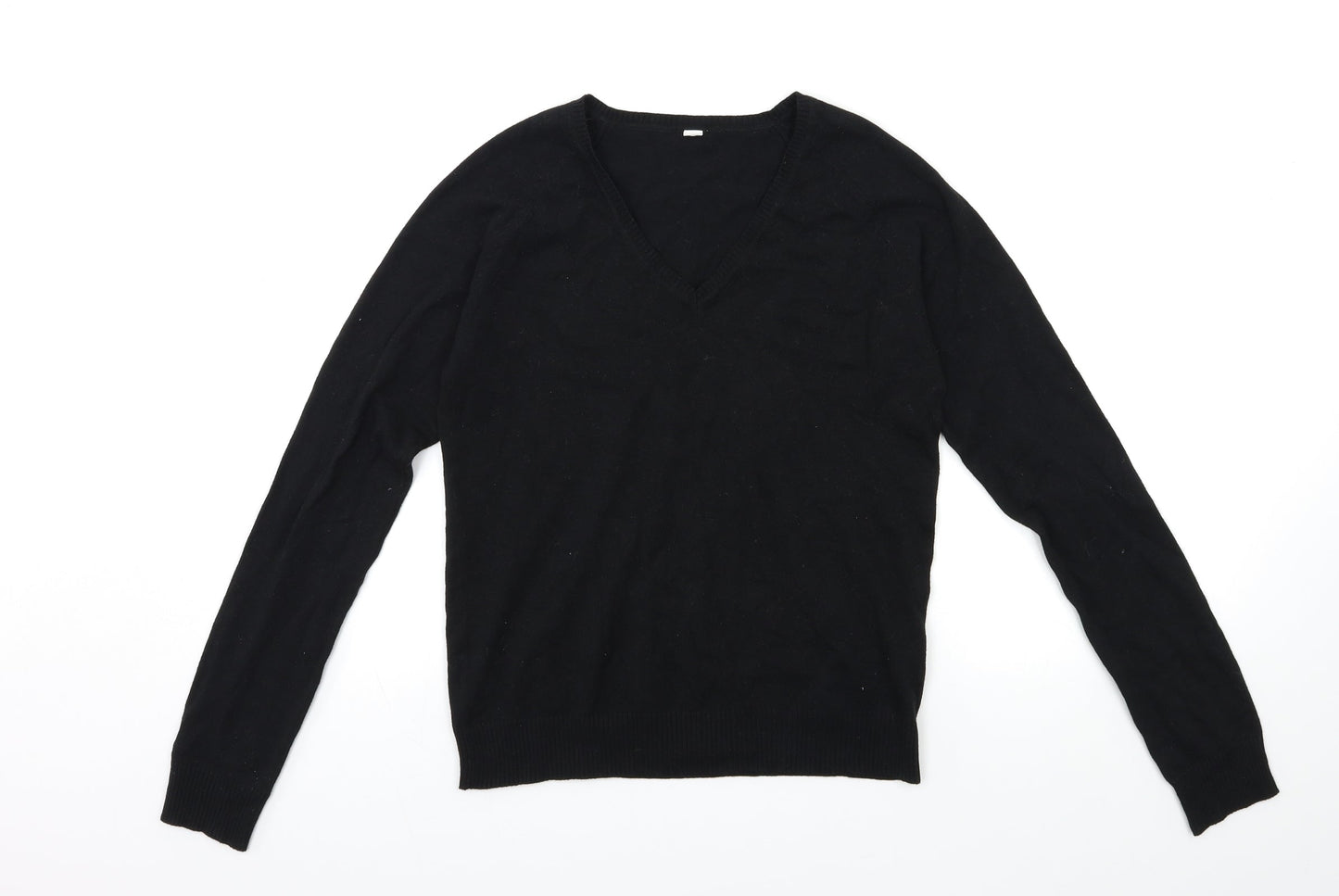 Preworn Womens Black  Knit Pullover Jumper Size L