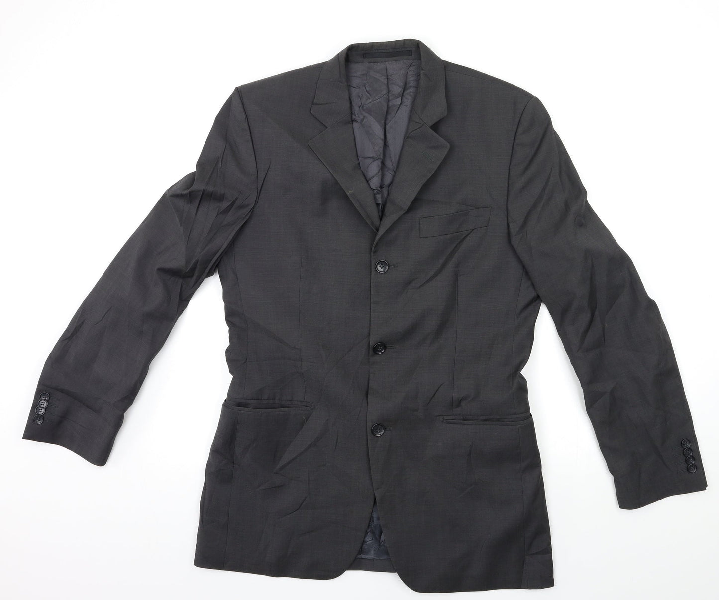 Preworn Mens Grey   Jacket Suit Jacket Size 46