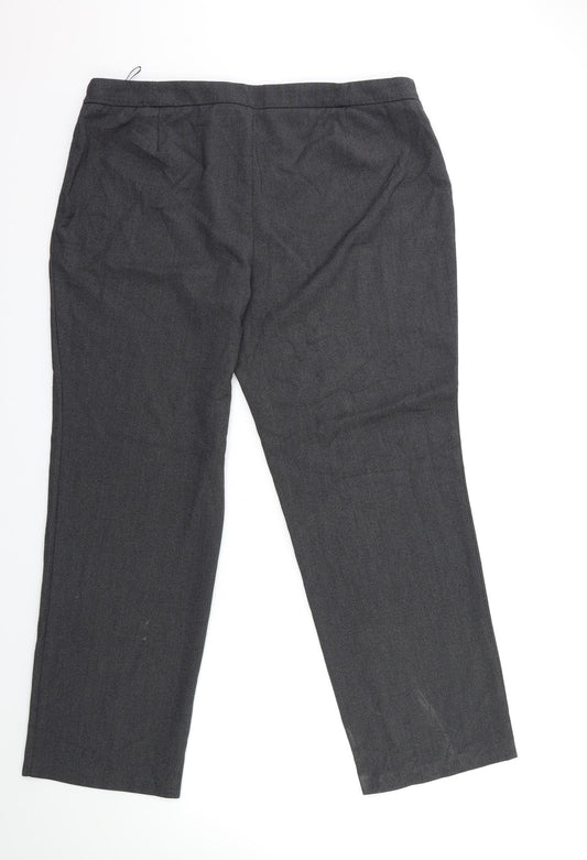 Marks and Spencer Womens Grey   Trousers  Size 16 L28 in