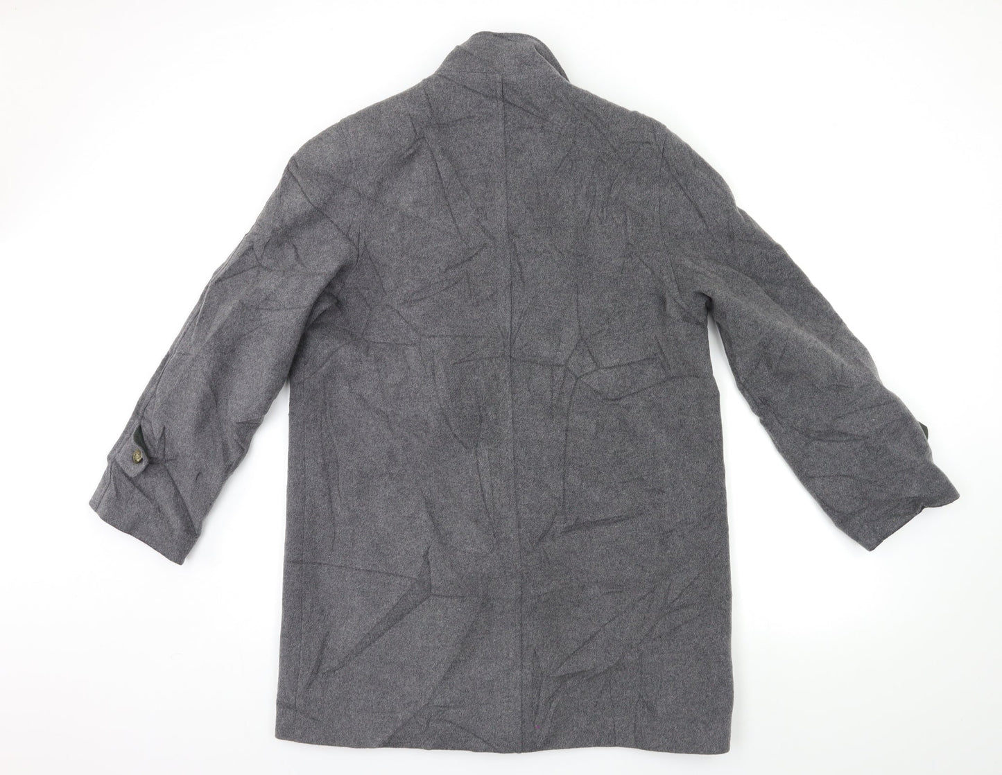 Preworn Womens Grey   Overcoat Coat Size 12