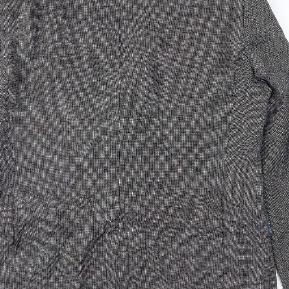 Fellini Mens Grey   Jacket Suit Jacket Size 42