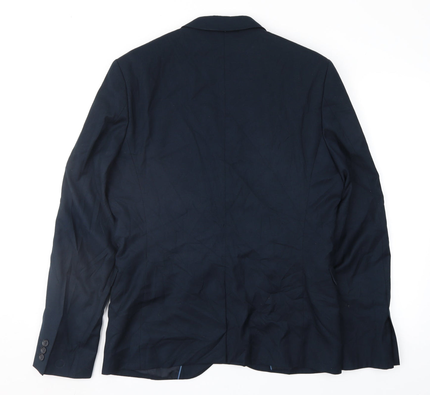 H&M Mens Blue   Jacket Suit Jacket Size 38