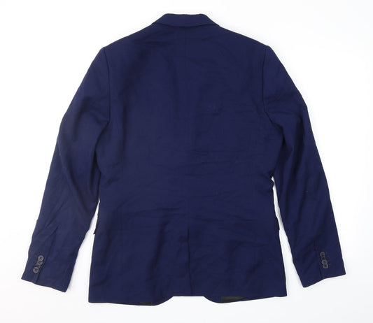 H&M Mens Blue   Jacket Suit Jacket Size 38