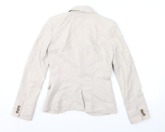 H&M Womens Beige   Jacket Suit Jacket Size 4
