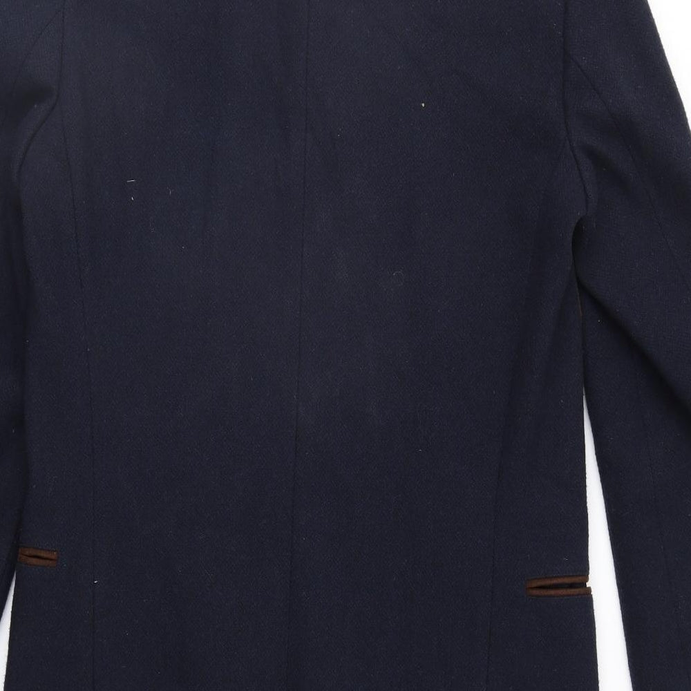 River Island Womens Blue   Overcoat Coat Size XS