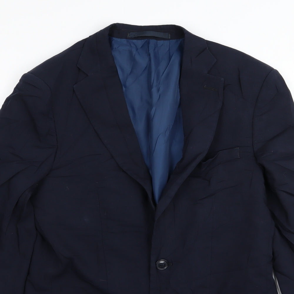 M&S Mens Blue   Jacket Blazer Size 36