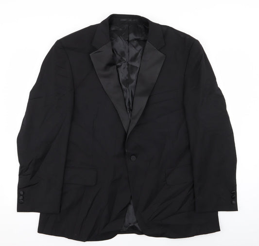 Preworn Mens Black   Jacket Blazer Size 44