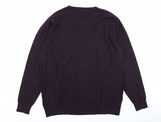 jack reid Mens Purple   Pullover Jumper Size XL