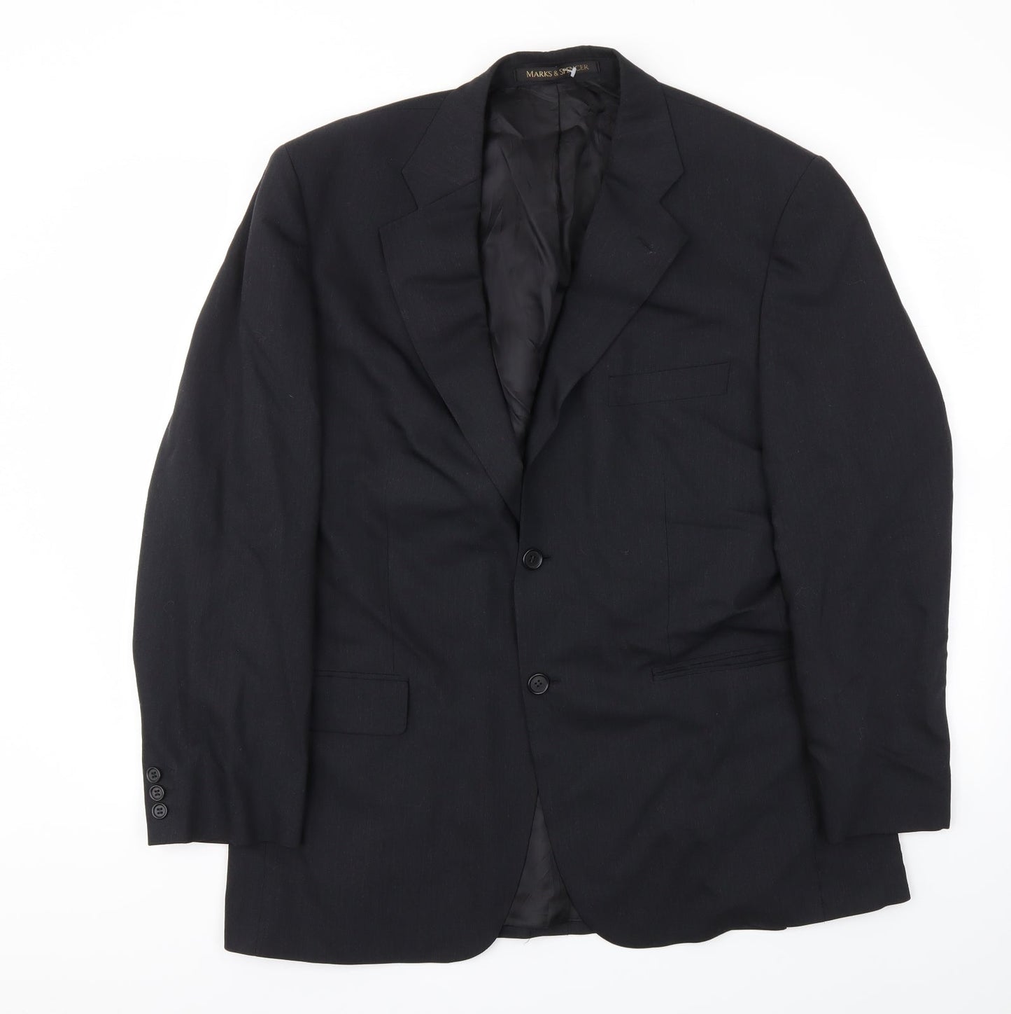 M&S Mens Black   Jacket Blazer Size 42