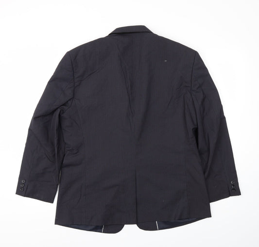 BY LUCA Mens Blue Striped  Jacket Blazer Size 42