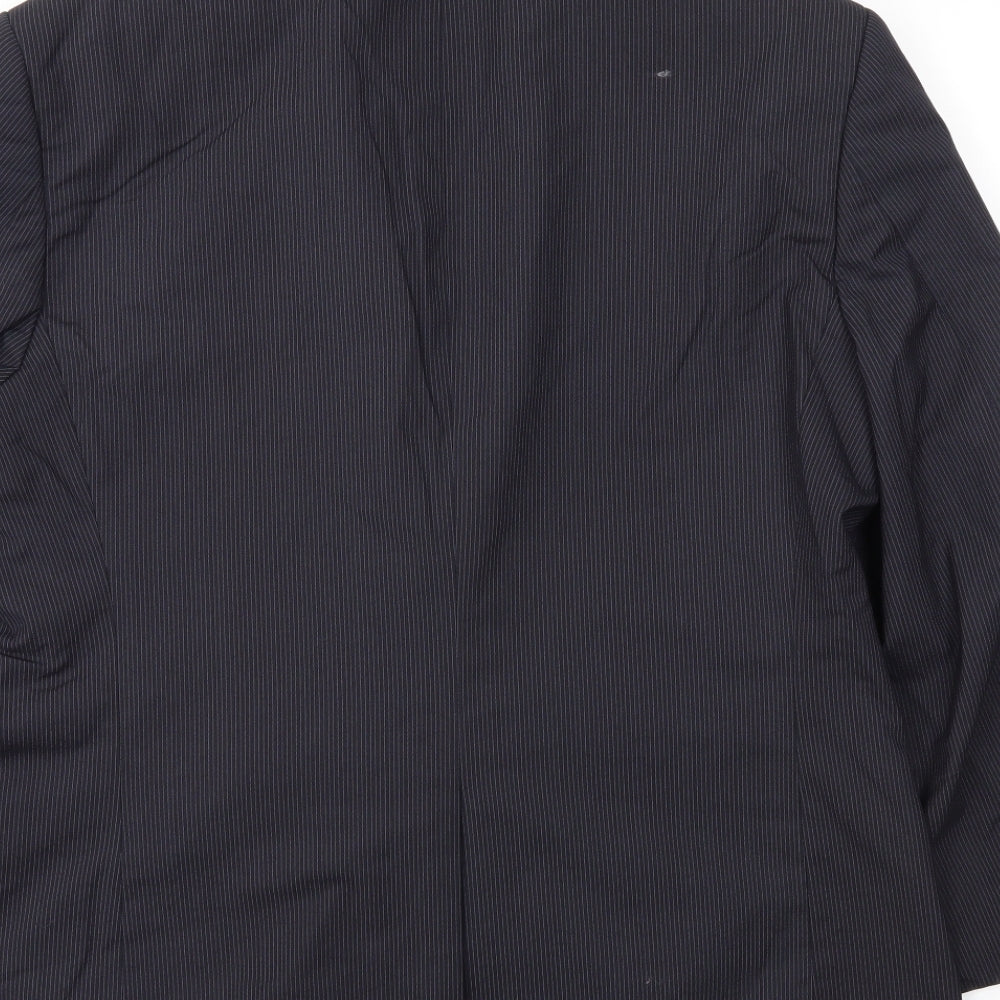 BY LUCA Mens Blue Striped  Jacket Blazer Size 42
