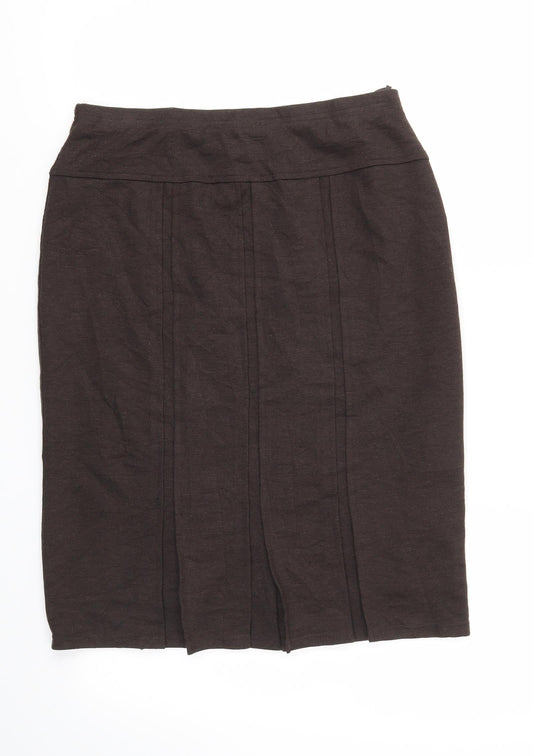 LUCIA Womens Brown   Flare Skirt Size 12