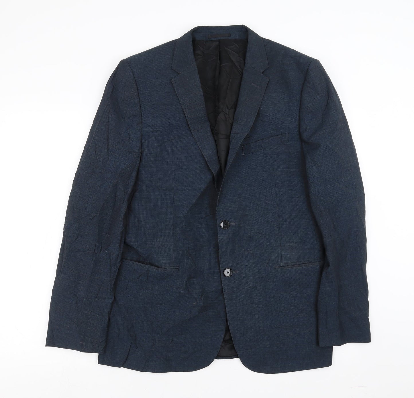 John Lewis Mens Blue   Jacket Suit Jacket Size 40