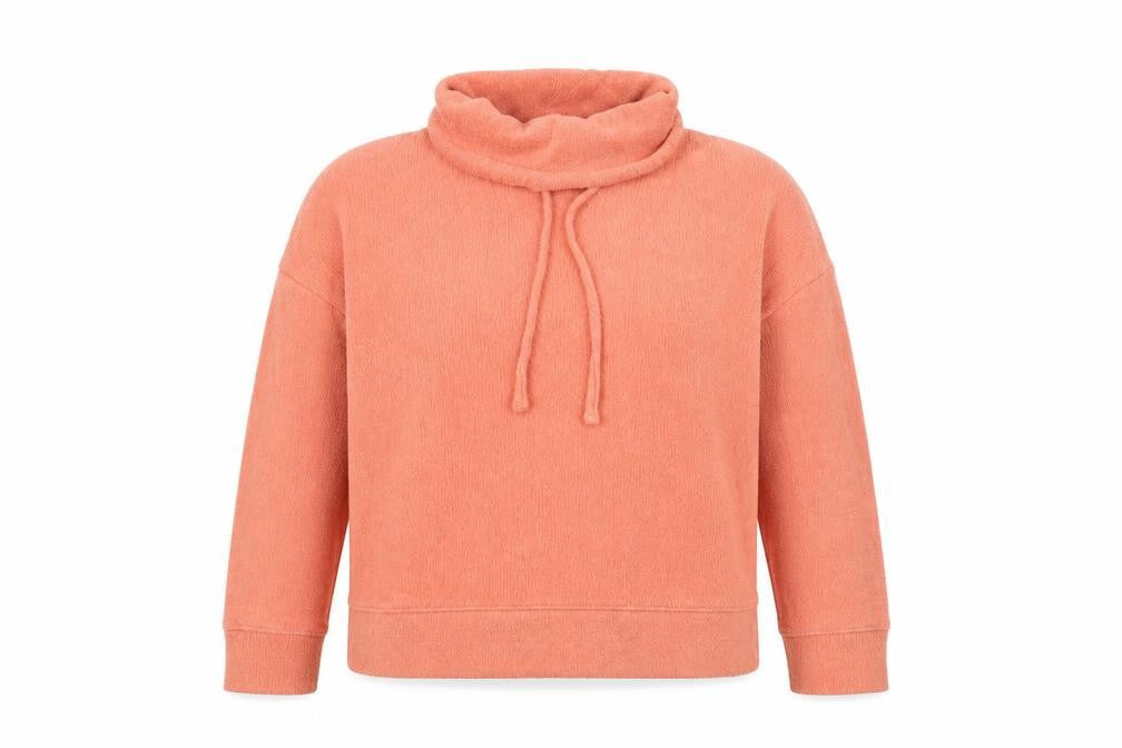 Front view of TU women’s orange jumper, size UK 10