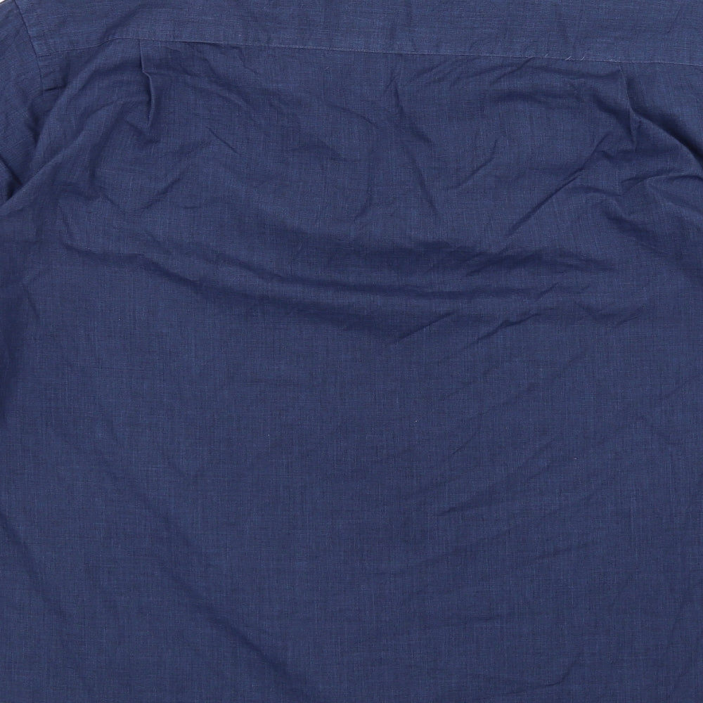 BHS Mens Blue    Button-Up Size 15.5