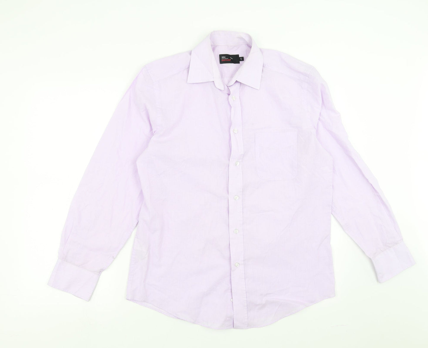 Marks and Spencer Mens Purple    Button-Up Size 15  - easy care