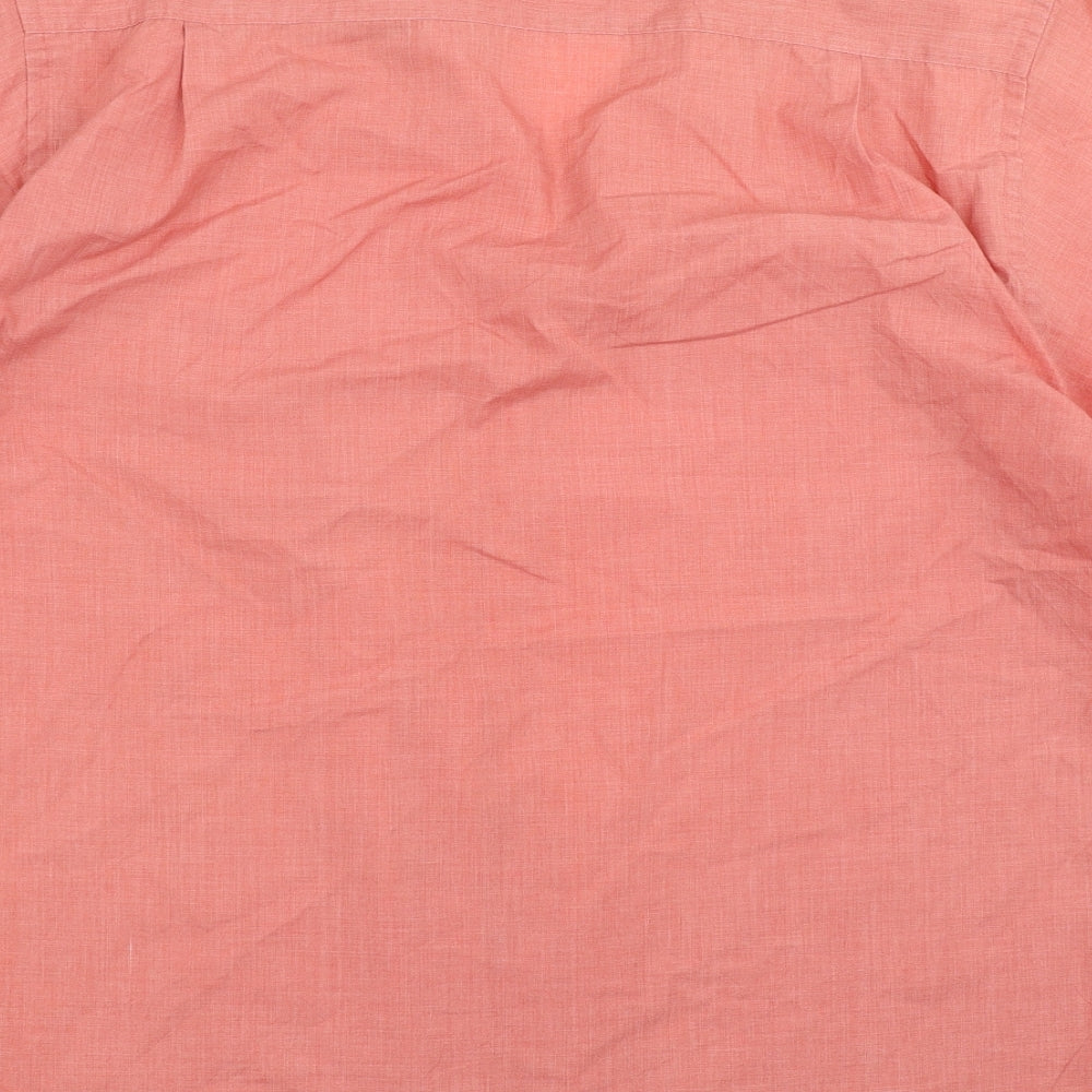 BHS Mens Pink    Button-Up Size 15.5