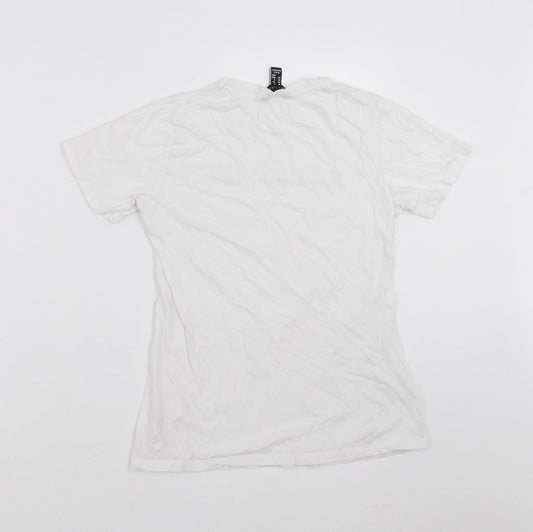 New Look Girls White   Basic T-Shirt Size 6 Years  - thank you, next
