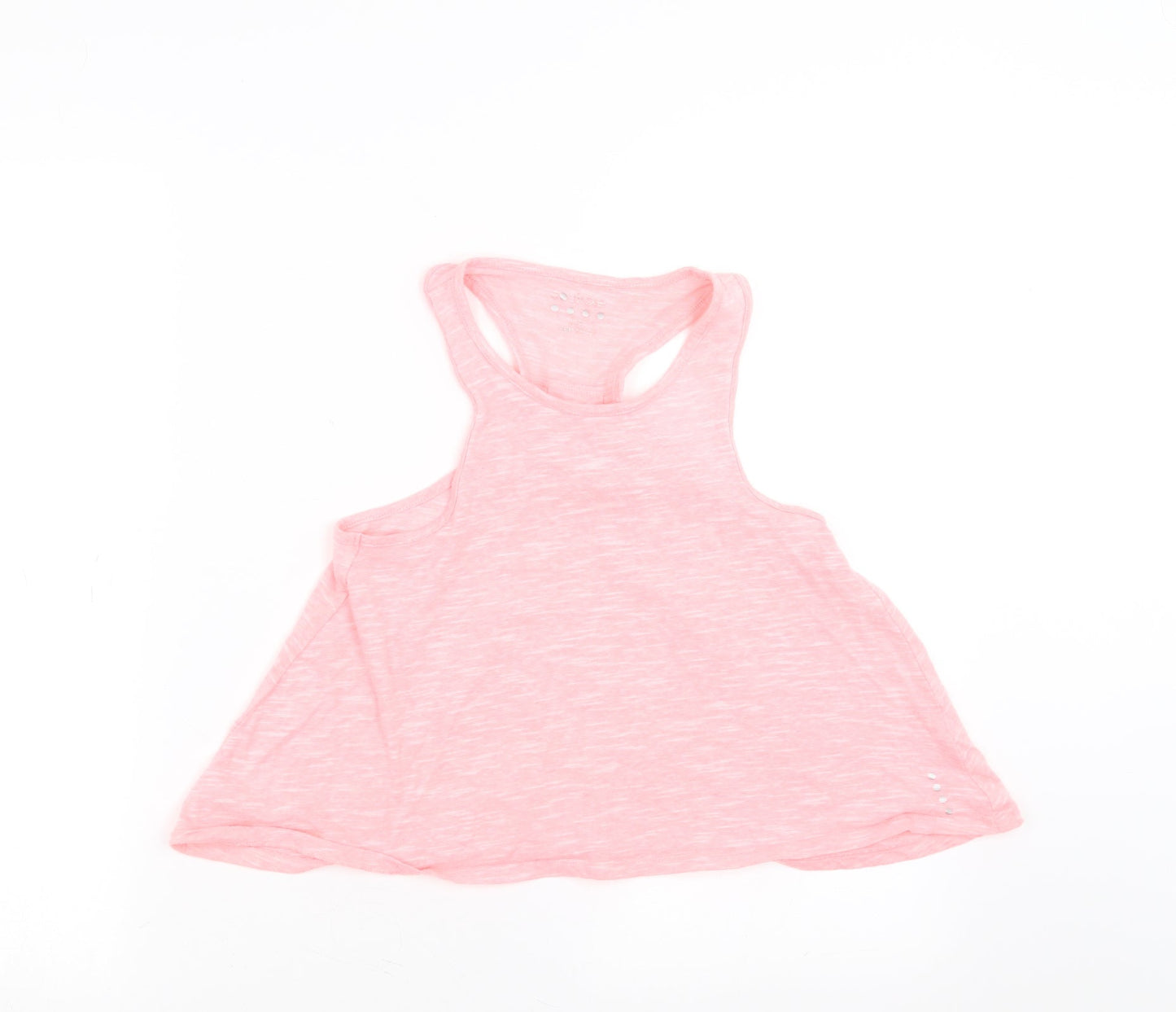 souluxe Girls Pink   Basic Tank Size 10-11 Years  - racer back