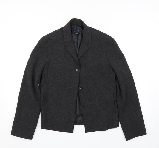 Withcery Womens Black   Jacket Suit Jacket Size 10  - Formal