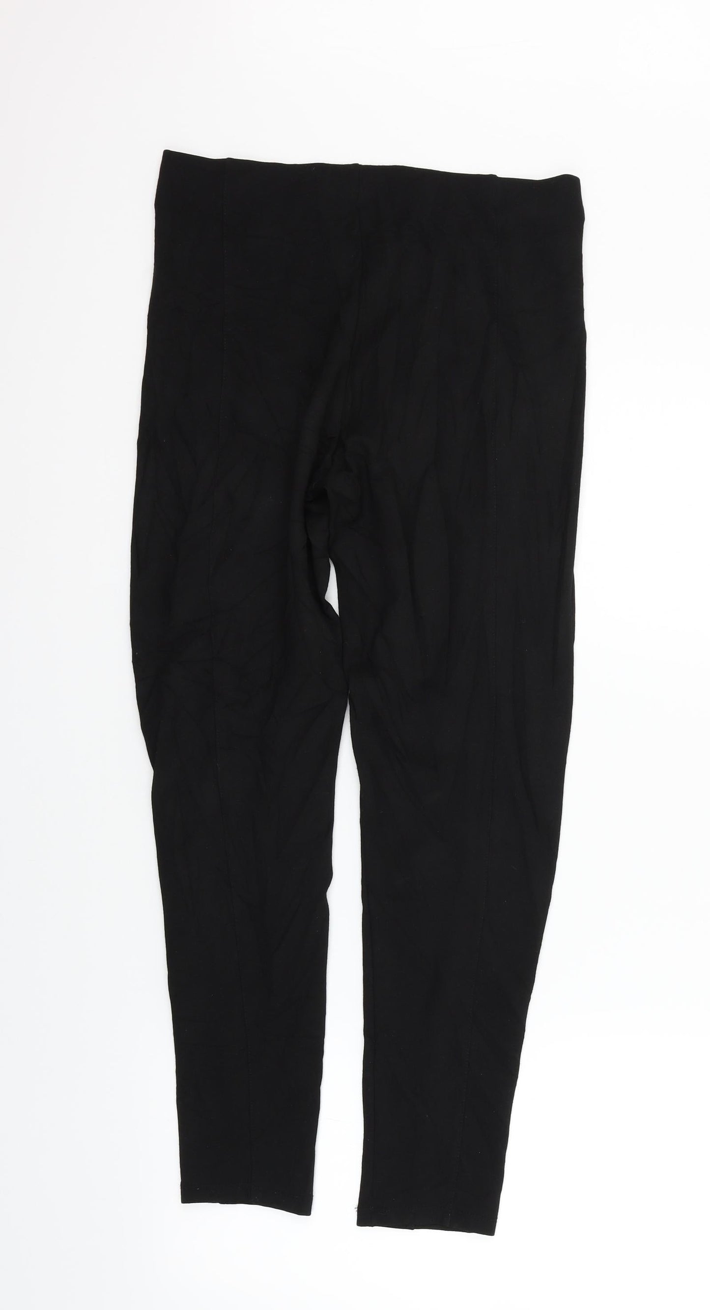 H&M Womens Black   Trousers  Size M L25 in