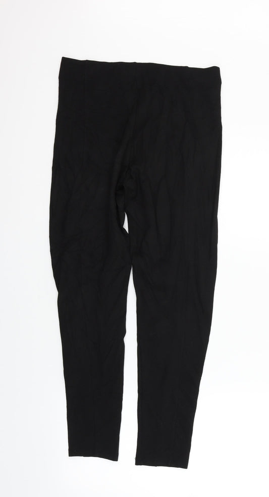 H&M Womens Black   Trousers  Size M L25 in