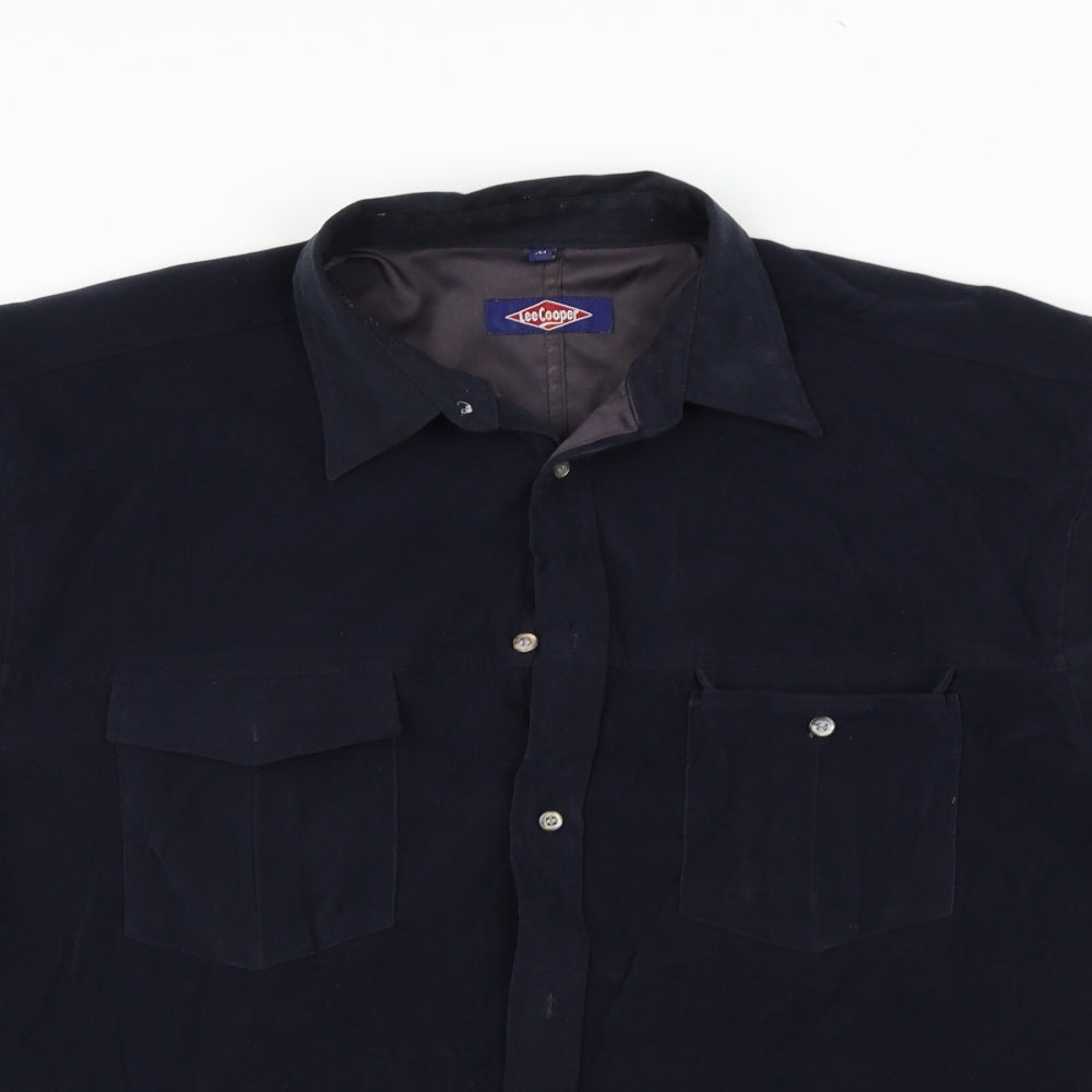 lee copper Mens Blue    Button-Up Size M
