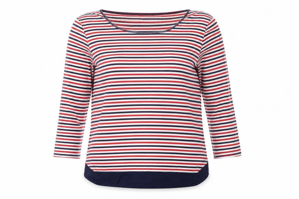 Marks and Spencer Womens Red Striped  Pullover Jumper Size 14