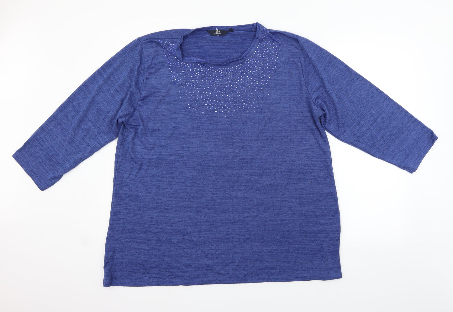 ISLE Womens Blue   Pullover Jumper Size XL
