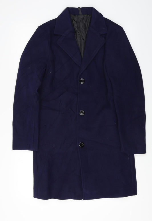 Preworn  Womens Blue   Jacket Coat Size L